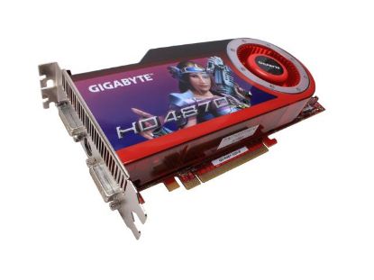 Picture of GIGABYTE GVR4871GHB Radeon HD 4870 1GB 256-bit GDDR5 PCI Express 2.0 x16 HDCP Ready CrossFireX Support Video Card