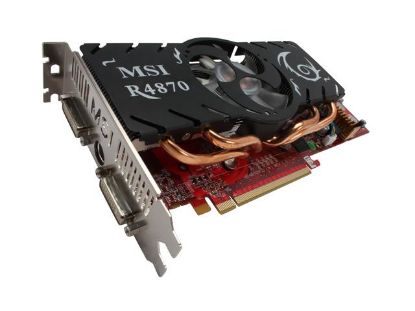 Picture of MSI R4870-CYCLONE-1G Radeon HD 4870 1GB 256-bit GDDR5 PCI Express 2.0 x16 HDCP Ready CrossFireX Support Video Card