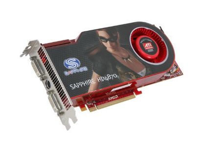 Picture of SAPPHIRE 100243L Radeon HD 4870 512MB 256-bit GDDR5 PCI Express 2.0 x16 HDCP Ready CrossFireX Support Video Card