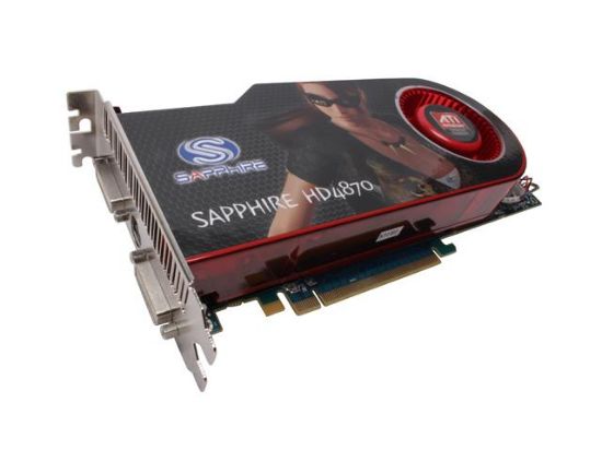 Picture of SAPPHIRE 100257L Radeon HD 4870 512MB 256-bit GDDR5 PCI Express 2.0 x16 HDCP Ready CrossFireX Support Video Card