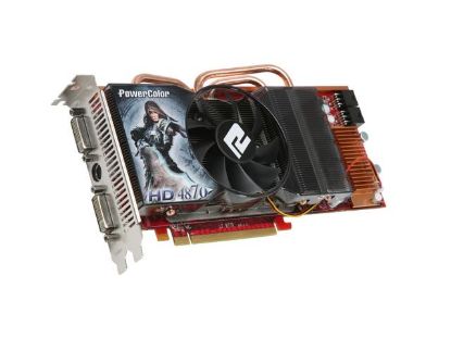 Picture of POWERCOLOR AX48701GBD5 Radeon HD 4870 1GB 256-bit GDDR5 PCI Express 2.0 x16 HDCP Ready CrossFireX Support Video Card