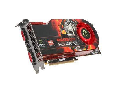 Picture of XFX HD 487A ZDFC Radeon HD 4870 1GB 256-bit GDDR5 PCI Express 2.0 x16 HDCP Ready CrossFireX Support Video Card