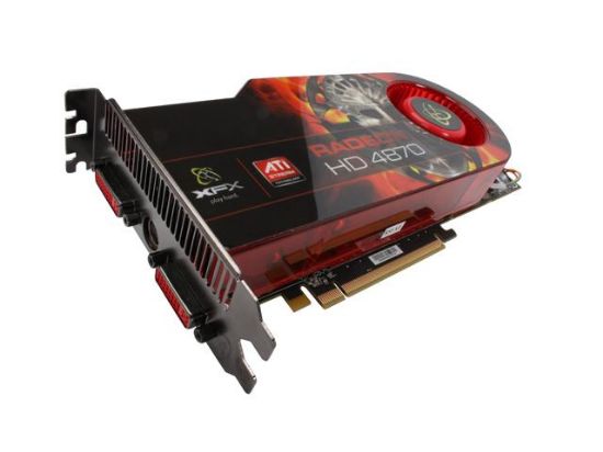 Picture of XFX HD 487A ZDDC Radeon HD 4870 XXX 1GB 256-bit GDDR5 PCI Express 2.0 x16 HDCP Ready CrossFire Supported Video Card