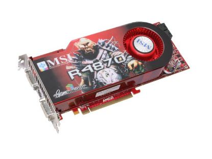 Picture of MSI R4870 T2D512 OC Radeon HD 4870 512MB 256-bit GDDR5 PCI Express 2.0 x16 HDCP Ready CrossFireX Support Video Card