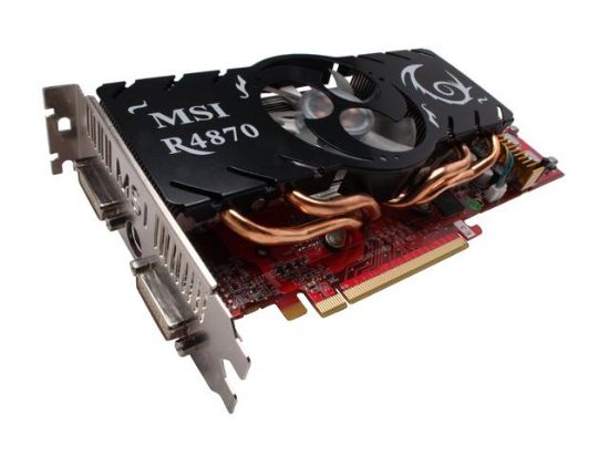 Picture of MSI R4870 T2D512 Radeon HD 4870 512MB 256-bit GDDR5 PCI Express 2.0 x16 HDCP Ready CrossFireX Support Video Card