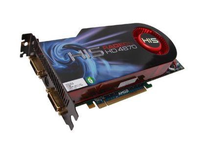 Picture of HIS H487FT512P Radeon HD 4870 512MB 256-bit GDDR5 PCI Express 2.0 x16 HDCP Ready CrossFireX Support Turbo Video Card