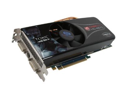 Picture of SAPPHIRE 1002431GTXSR TOXIC Radeon HD 4870 1GB 256-bit GDDR5 PCI Express 2.0 x16 HDCP Ready CrossFire Supported Video Card