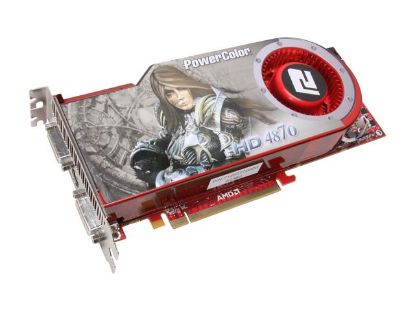 Picture of POWERCOLOR AX4870 512MD5 H Radeon HD 4870 512MB 256-bit GDDR5 PCI Express 2.0 x16 HDCP Ready CrossFireX Support Video Card