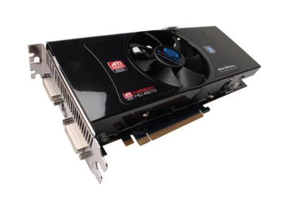 Picture of SAPPHIRE 100259 1GL Radeon HD 4870 1GB 256-bit GDDR5 PCI Express 2.0 x16 HDCP Ready CrossFireX Support Video Card