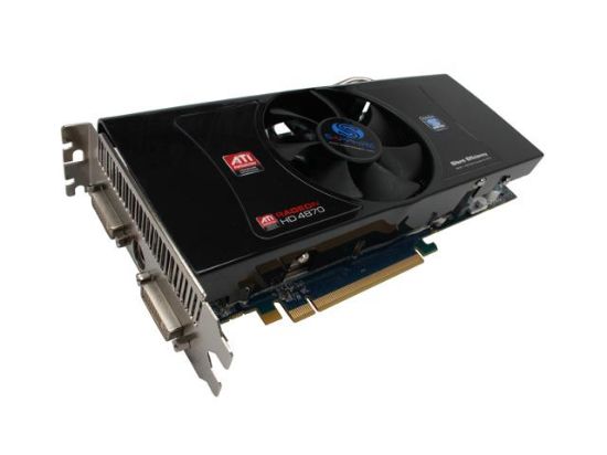 Picture of SAPPHIRE 100259L Radeon HD 4870 512MB 256-bit GDDR5 PCI Express 2.0 x16 HDCP Ready CrossFireX Support Video Card