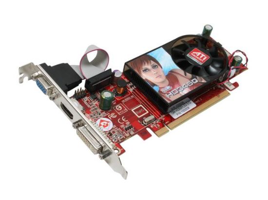 Picture of DIAMOND 3450PE512SB Radeon HD 3450 512MB 64-bit GDDR2 PCI Express 2.0 x16 HDCP Ready Low Profile Ready Video Card