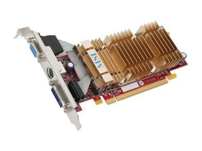 Picture of MSI R3450 TD512H Radeon HD 3450 512MB 64-bit GDDR2 PCI Express 2.0 x16 HDCP Ready CrossFireX Support Video Card