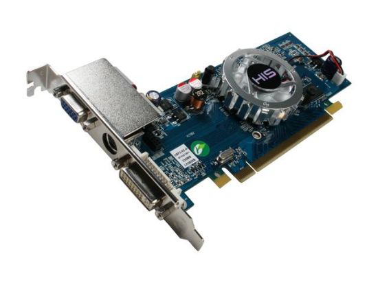 Picture of HIS H345F256NS Radeon HD 3450 256MB 64-bit GDDR2 PCI Express 2.0 x16 HDCP Ready CrossFireX Support Video Card