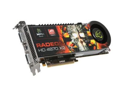 Picture of XFX HD 487A CDF9 Radeon HD 4870 X2 2GB 512-bit GDDR5 PCI Express 2.0 x16 HDCP Ready CrossFireX Support Video Card