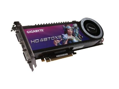Picture of GIGABYTE GVR487X22GHB Radeon HD 4870 X2 2GB 512-bit (256-bit x 2) GDDR5 PCI Express 2.0 x16 HDCP Ready CrossFireX Support Video Card