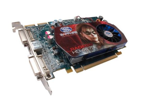 Picture of SAPPHIRE 100256L Radeon HD 4670 1GB 128-bit GDDR3 PCI Express 2.0 x16 HDCP Ready CrossFireX Support Video Card