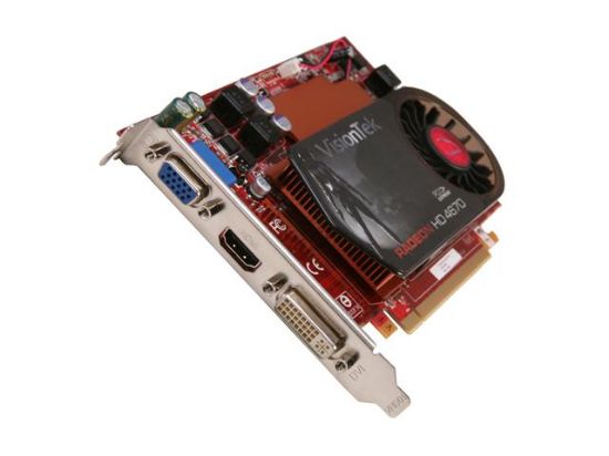 Picture of VISIONTEK 400612 Radeon HD 4670 1GB DDR3 PCI Express 2.0 x16 Video Card