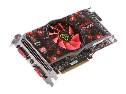 Picture of XFX HD 489X ZSFC Radeon HD 4890 1GB 256-bit GDDR5 PCI Express 2.0 x16 HDCP Ready CrossFireX Support Video Card