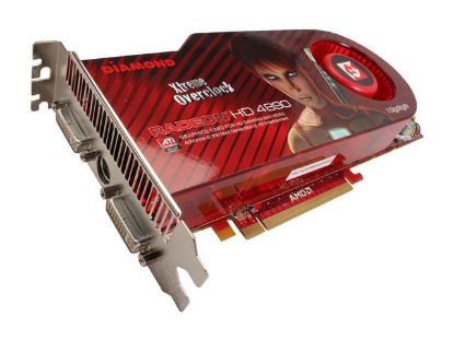 Picture of DIAMOND 4890PE51GXOC Radeon HD 4890 1GB 256-bit GDDR5 PCI Express 2.0 x16 HDCP Ready CrossFireX Support Video Card