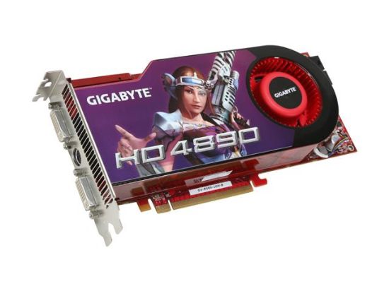 Picture of GIGABYTE GV R489 1GH B Radeon HD 4890 1GB 256-bit GDDR5 PCI Express 2.0 x16 HDCP Ready CrossFireX Support Video Card