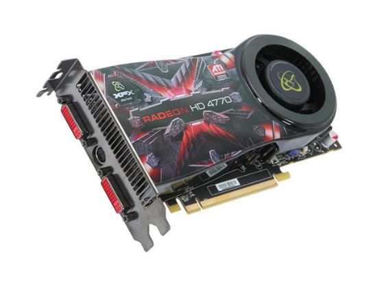 Picture of XFX HD477AYDF Radeon HD 4770 512MB 128-bit GDDR5 PCI Express 2.0 x16 HDCP Ready CrossFireX Support Video Card