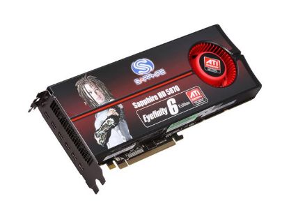 Picture of SAPPHIRE 100290SR Radeon HD 5870 (Cypress XT) 2GB 256-bit GDDR5 PCI Express 2.1 x16 HDCP Ready CrossFireX Support Eyefinity 6 Edition Vid