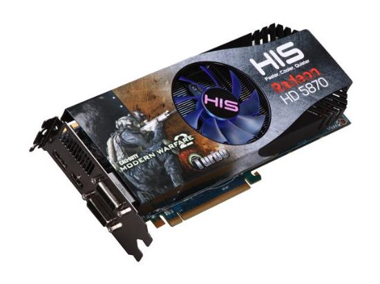 Picture of HIS H587FNT1GDG iCooler V Turbo Radeon HD 5870 (Cypress XT) 1GB 256-bit GDDR5 PCI Express 2.1 x16 HDCP Ready CrossFireX Support Video Car