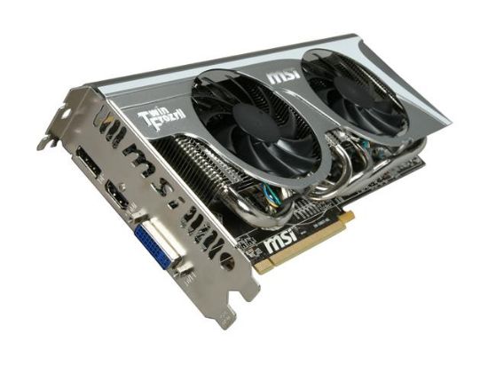 Picture of MSI R5850 TWINFROZR II Radeon HD 5850 (Cypress Pro) 1GB 256-bit GDDR5 PCI Express 2.1 x16 HDCP Ready CrossFireX Support Video Card