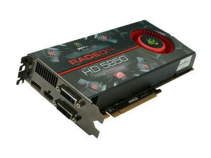 Picture of XFX HD 585A ZNDA Radeon HD 5850 (Cypress Pro) XXX Edition 1GB 256-bit GDDR5 PCI Express 2.0 x16 HDCP Ready CrossFire Supported Video Card