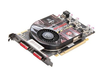 Picture of XFX HD 575X ZMF3 Radeon HD 5750 1GB 128-bit GDDR5 PCI Express 2.1 x16 HDCP Ready Video Card