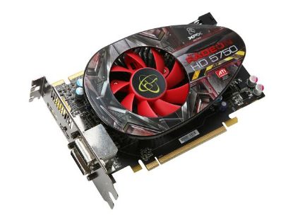 Picture of XFX HD 575X ZNFC Radeon HD 5750 1GB 128-bit DDR5 PCI Express 2.0 x16 HDCP Ready CrossFireX Support Video Card with Eyefinity