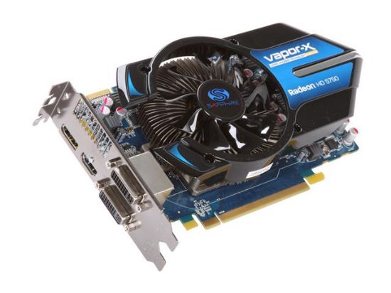 Picture of SAPPHIRE 100284VXL Vapor-X Radeon HD 5750 1GB 128-bit GDDR5 PCI Express 2.1 x16 HDCP Ready CrossFireX Support Video Card with Eyefinity