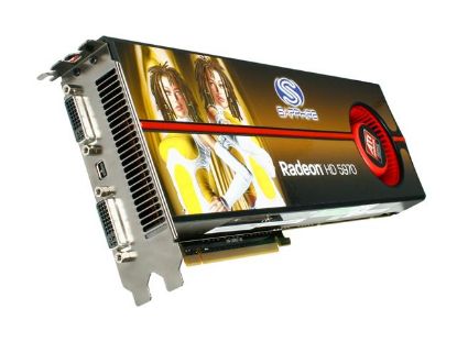 Picture of SAPPHIRE 100280SR Radeon HD 5970 (Hemlock) 2GB 512 (256 x 2)-bit GDDR5 PCI Express 2.1 x16 HDCP Ready CrossFireX Support Video Ca