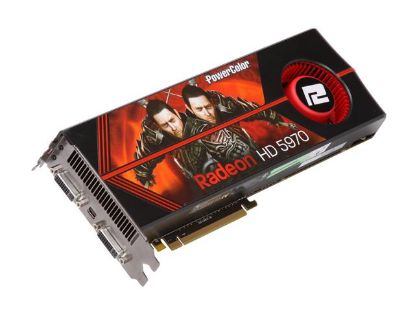 Picture of POWERCOLOR AX5970 2GBD5 MD Radeon HD 5970 (Hemlock) 2GB 512 (256 x 2)-bit GDDR5 PCI Express 2.1 x16 HDCP Ready CrossFireX Support