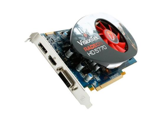 Picture of VISIONTEK 900300 Radeon HD 5770 1GB 128-bit GDDR5 PCI Express 2.0 x16 HDCP Ready CrossFireX Support Video Card