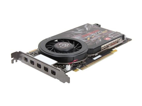 Picture of XFX HD577XZ5FH Radeon HD 5770 1GB 128-bit GDDR5 PCI Express 2.1 x16 Single Slot Eyefinity 5 Edition Video Card