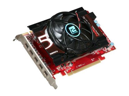 Picture of POWERCOLOR AX57701GBD55D Radeon HD 5770 1GB 128-bit GDDR5 PCI Express 2.1 x16 HDCP Ready CrossFireX Support Eyefinity 5 Edition Video Card