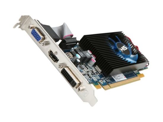 Picture of HIS H557FS1G Radeon HD 5570 1GB 128-bit DDR3 PCI Express 2.1 x16 HDCP Ready Low Profile Ready Video Card
