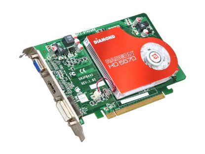 Picture of DIAMOND 5570PE31G Radeon HD 5570 1GB 128-bit DDR3 PCI Express 2.0 x16 HDCP Ready Video Card