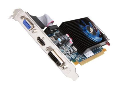Picture of HIS H557F1G Radeon HD 5570 1GB 128-bit DDR3 PCI Express 2.1 x16 HDCP Ready CrossFireX Support Low Profile Ready Video Card