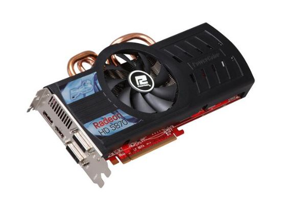 Picture of POWERCOLOR AX5870 1GBD5 PPDHG Radeon HD 5870 1GB 256-bit GDDR5 PCI Express 2.1 x16 HDCP Ready CrossFireX Support Video Card