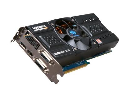 Picture of SAPPHIRE 100281VX 2SR Vapor-X Radeon HD 5870 1GB 256-bit GDDR5 PCI Express 2.0 x16 HDCP Ready CrossFireX Support Video Card with Eyefinity