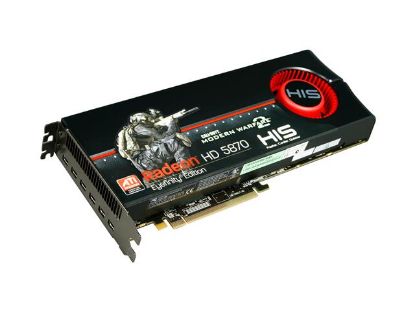 Picture of HIS H587F2G6DG Radeon HD 5870 2GB 256-bit GDDR5 PCI Express 2.1 x16 CrossFireX Support Eyefinity 6 Edition Video Card