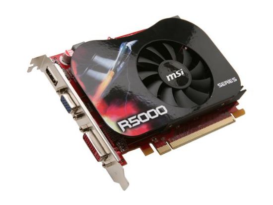 Picture of MSI R5670 MD1GD3 Radeon HD 5670 1GB 128-bit DDR3 PCI Express 2.1 x16 HDCP Ready Video Card