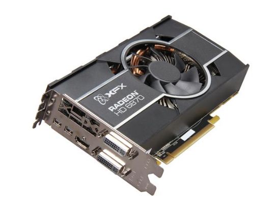 Picture of XFX HD687AZHFC Radeon HD 6870 1GB 256-bit GDDR5 PCI Express 2.1 x16 HDCP Ready CrossFireX Support Video Card