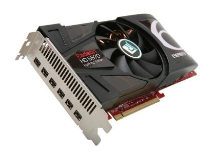 Picture of POWERCOLOR AX6870 2GBD5-6DG Radeon HD 6870 2GB 256-bit GDDR5 PCI Express 2.1 x16 HDCP Ready CrossFireX Support Video Card Eyefinity 6 Edition