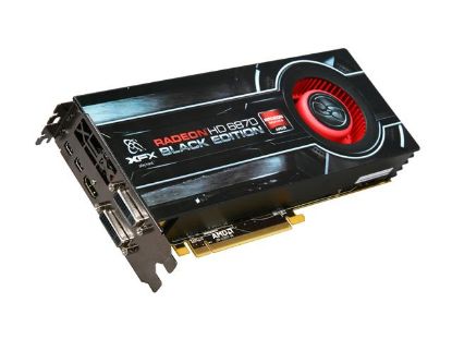 Picture of XFX HD 687A ZNBC Radeon HD 6870 Black Edition 1GB 256-bit DDR5 PCI Express 2.1 x16 HDCP Ready Video Card with Eyefinity