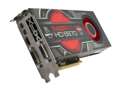 Picture of XFX HD 687A ZNFC Radeon HD 6870 1GB 256-bit DDR5 PCI Express 2.1 x16 HDCP Ready CrossFireX Support Video Card with Eyefinity