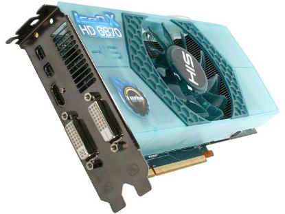 Picture of HIS H687QNT1G2M IceQ X Turbo Radeon HD 6870 1GB 256-bit GDDR5 PCI Express 2.1 x16 HDCP Ready CrossFireX Support Video Card with Eyefinity