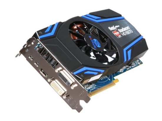 Picture of SAPPHIRE 100314FLEX FleX Radeon HD 6870 1GB 256-bit GDDR5 PCI Express 2.1 x16 HDCP Ready CrossFireX Support Video Card with Eyefinity